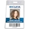 Sicurix Vinyl Badge Holder, Vertical, 2-1/2"x3-1/2", 50/PK, Clear PK BAU67825 - alternate 1